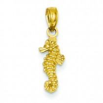 Mini Sea Horse Slide in 14k Yellow Gold