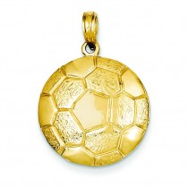 Soccer Ball Pendant in 14k Yellow Gold