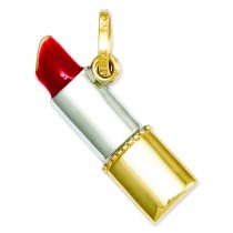 Lipstick Charm in 14k Yellow Gold