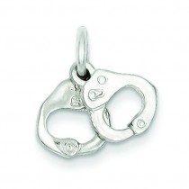 Handcuffs Charm in Sterling Silver