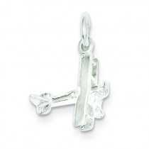 Airplane Charm in Sterling Silver