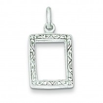 Picture Frame Charm in Sterling Silver