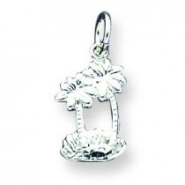 Palm Trees Charm in Sterling Silver