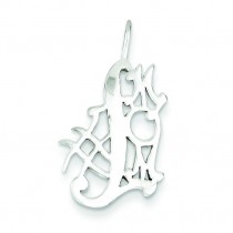 Mom Charm in Sterling Silver