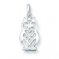 Owl Charm in Sterling Silver