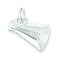Megaphone Charm in Sterling Silver