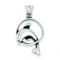 Dolphin Charm in Sterling Silver