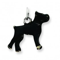 Pit Bull Charm in Sterling Silver