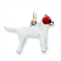 Jack Russell Charm in Sterling Silver