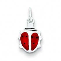 Lady Bug Charm in Sterling Silver