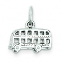 London Bus Charm in Sterling Silver