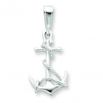 Anchor Rope Pendant in Sterling Silver