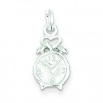 Clock Charm in Sterling Silver