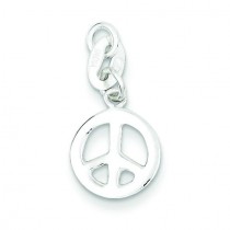 Peace Charm in Sterling Silver