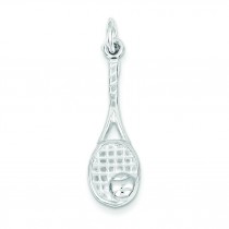 Tennis Rackets Charm in Sterling Silver