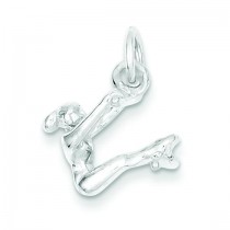 Gymnast Charm in Sterling Silver
