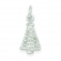 Christmas Tree Charm in Sterling Silver