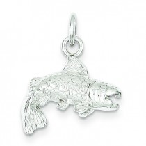 Fish Charm in Sterling Silver