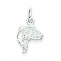 Fish Charm in Sterling Silver