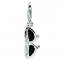 Sunglass Lobster Clasp Charm in Sterling Silver