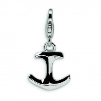 Anchor Lobster Clasp Charm in Sterling Silver