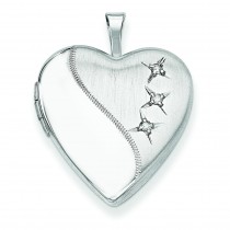 Heart Locket in Sterling Silver