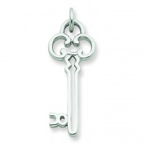 Key Pendant in Sterling Silver