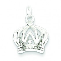 Crown Charm in Sterling Silver
