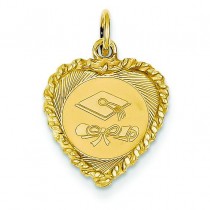 Graduation Cap Charm in 14k Yellow Gold