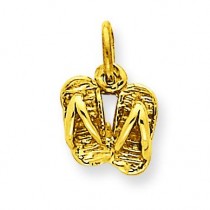 Sandals Charm in 14k Yellow Gold