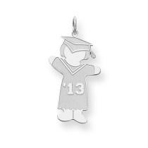 Class Of Girl Cuddle Charm in Sterling Silver