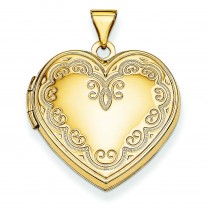 Heart Locket in 14k Yellow Gold