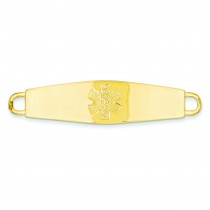 Non Medical Jewelry Id Plate in 14k Yellow Gold