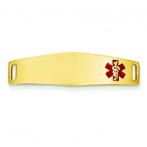 Medical Jewelry Id Plate in 14k Yellow Gold
