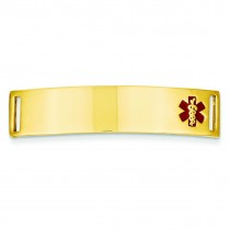 Medical Jewelry Id Plate in 14k Yellow Gold