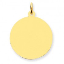 Disc Charm in 14k Yellow Gold