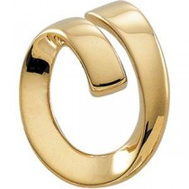 Fashion Omega Slide in 14k Yellow Gold 