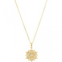 Vintage-Inspired Pendant Or Necklace in 14k Yellow Gold