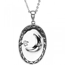 I Love You Pendant Chain in Sterling Silver