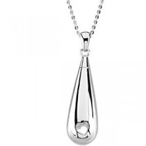 Tear Of Love Ash Holder Necklace in Sterling Silver