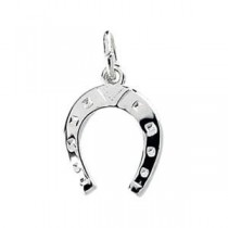 Horse Shoe Charm in Sterling Silver