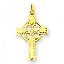 Celtic Cross Pendant in 14k Yellow Gold