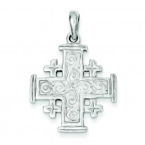 Jerusalem Cross in 14k White Gold