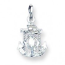 Mariners Cross Charm in Sterling Silver