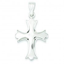 Fleur De Lis Cross in Sterling Silver