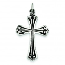 Antiqued Cross in Sterling Silver