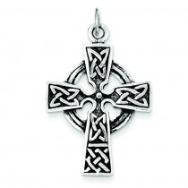 Antiqued Celtic Cross in Sterling Silver