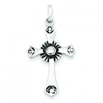 Antiqued Cross Pendant in Sterling Silver