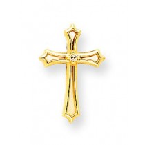 0.016 Ct. Tw. Diamond Cross in 14k Yellow Gold 