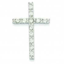 1.01 Ct. Tw. Diamond Latin Cross in 14k White Gold